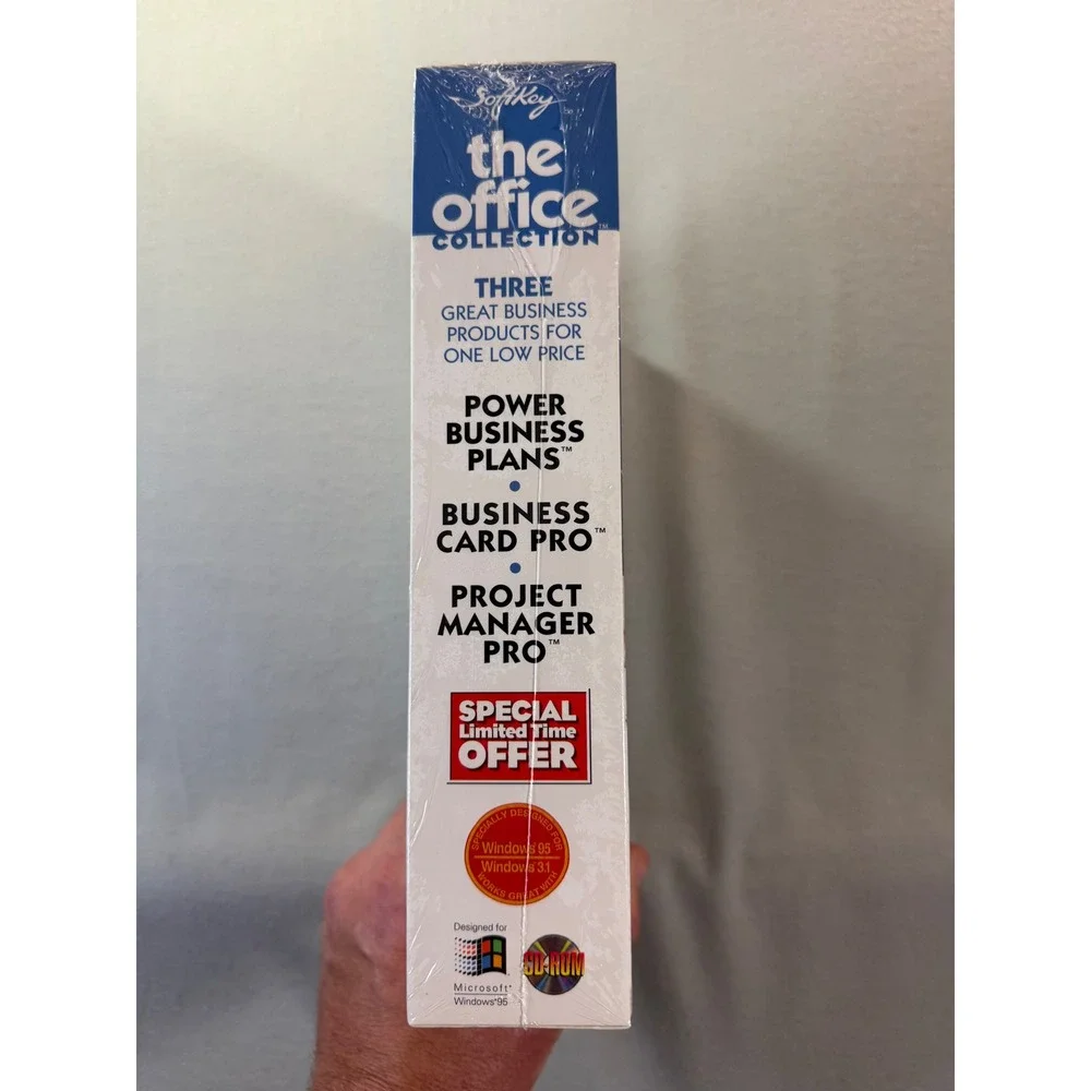SoftKey The Office Collection 3 Windows 95 3.1 Big Box PC Software Sealed